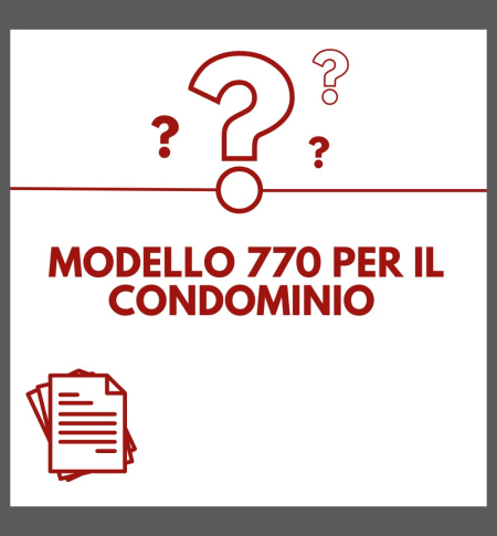 modello 770 condominio